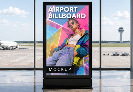 Airport Billboard Mockup