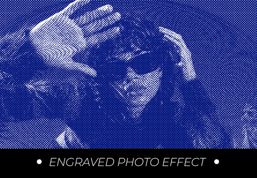 Engraved Photo Effect