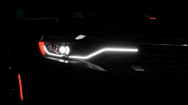 luxury sports car LED headlight 