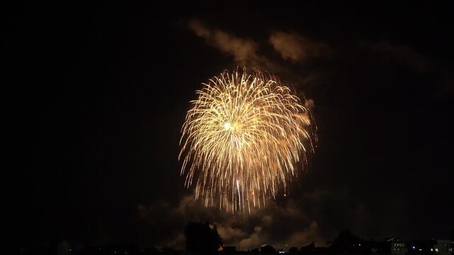 打ち上げ花火・花火大会イメージ（音声あり）
