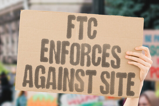 "FTC enforces against site" Agency takes action over NCII hosting. ENFORCES. FTC. AGENCY. NCII. HOSTING.