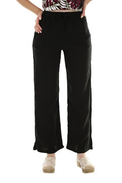 Woman wearing pants in a white studio for e-commerce fashion