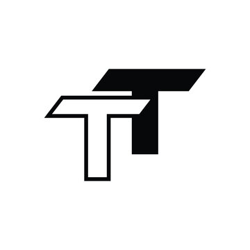 letter tt logo design vector for technology business	