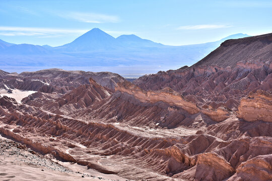 Valley of the Dead  in the Atacama Desert (Valle de la Muerte) near San Pedro De Atacama. Chile.