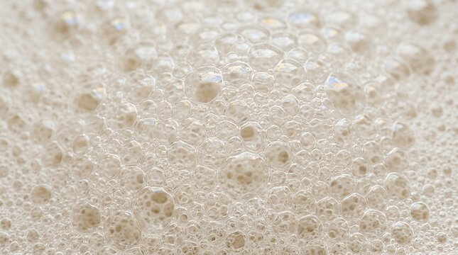 Macro View of Soft Frothy Bubbles and Suds Texture  macro soft frothy bubbles suds texture abstract background white clean wash hygiene lather liquid moisture pattern surface dense