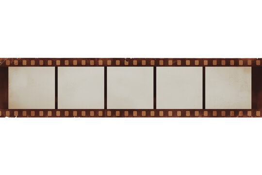 Blank vintage film strip frame