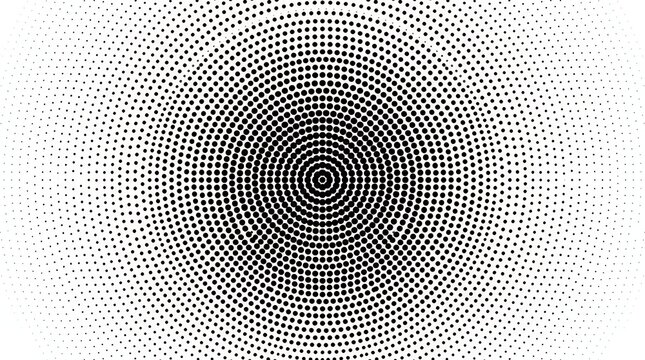 Stippledtransition design graduating circular grid layout shifting from dense to sparse opacity across the composition  halftone abstract background dot pattern gradient stippled
