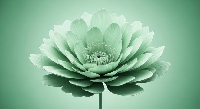 Ethereal botanical illustration featuring soft emerald and pistachio gradients, delicate ink pigment blooms, and a serene, tranquil atmosphere, calm, botanical, pigment