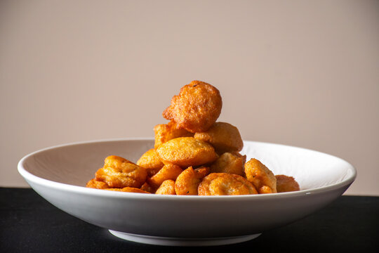 Pile of Golden Fried African Snacks