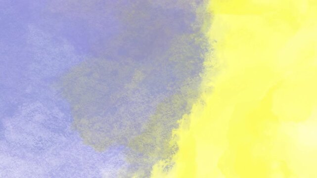 Yellow and lavender watercolor texture with rough painted edges in motion.