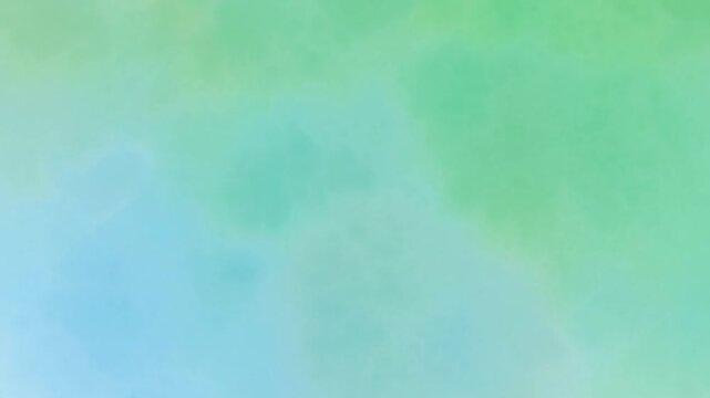 Aqua and mint watercolor background with soft cloudy blending in motion.