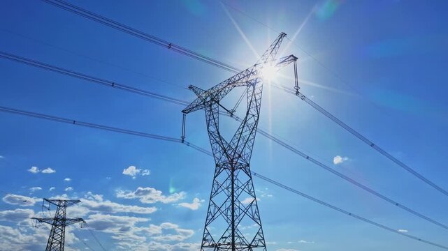 High-voltage power transmission tower