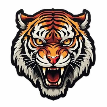 tiger head vector