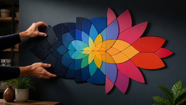 Magnetic Tile Tessellation Turns Compression Into Expansion