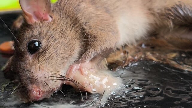 A sticky glue trap used for controlling mouse pests, illustrating a common household rodent management method for preventing infestations and protecting food storage areas.