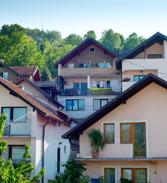 residential houses buildings Sarajevo Bosnia