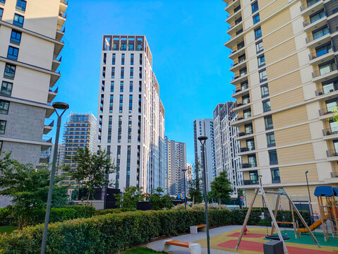 Modern residential apartment buildings Belgrad