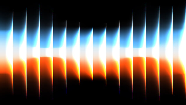 Spectrum striped colorful gradient background, 3 gradient color with line shape on black background