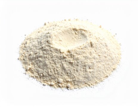 wheat flour isolated on white background