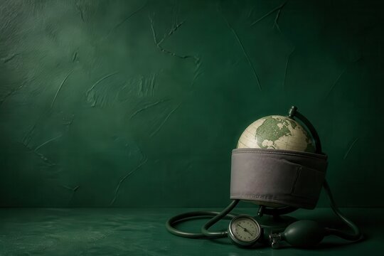 Globe blood pressure cuff concept for global health care