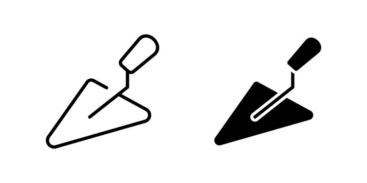 Brick Trowel Masonry icon set multi style