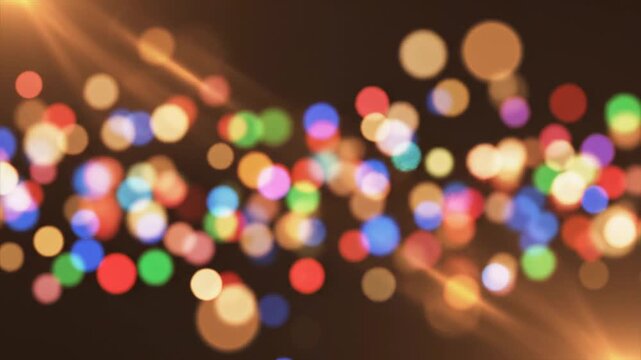 Abstract Colorful Bokeh Lights Floating Floating Festive Celebration Background