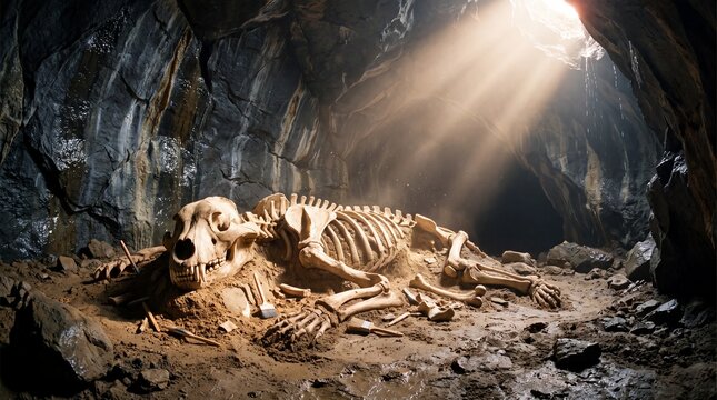 Massive prehistoric bear skeleton discovered in a deep subterranean cavern