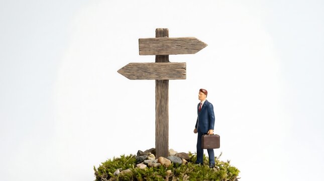 苔むした岩場で選ぶ分岐点