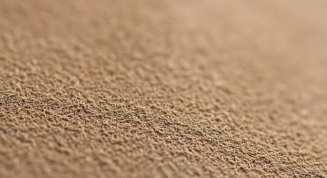 Close up macro view of textured beach sand surface with background, abstract