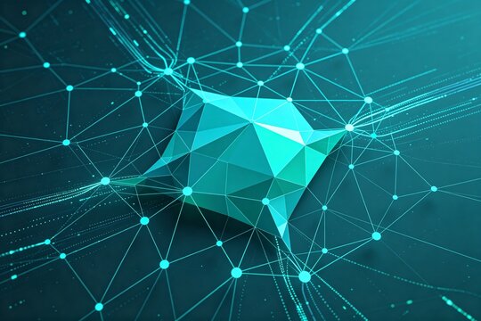 Low Poly Neural Network Artificial Intelligence