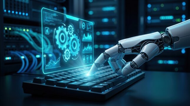 Automated software updates using AI technology for enhanced reliability and timely patches.