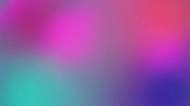 Abstract holographic gradient background in pink, cyan and purple