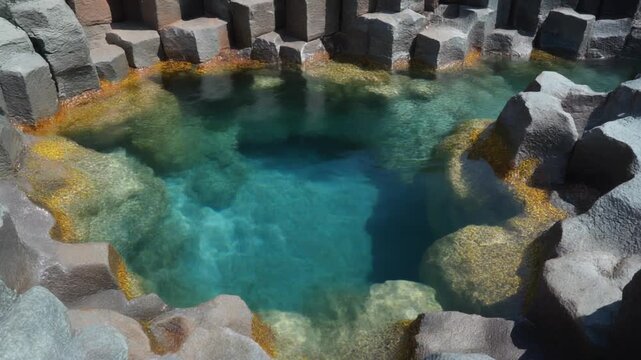 Seixal village madeira natural pools and volcanic rock formations