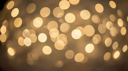 Fototapeta premium Warm golden bokeh light background creating soft glowing atmosphere