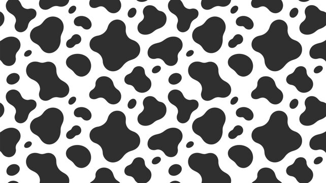 Black and white abstract organic splatter pattern