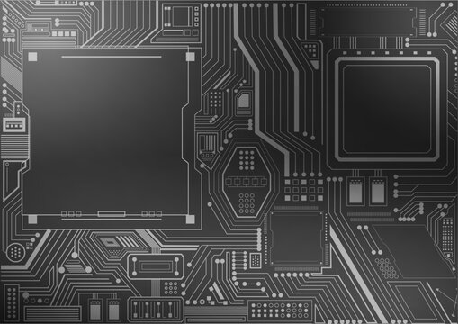 Futuristic vector background of digital networks, space, galaxies, planets, AI, and computers. symbolizing global connectivity, technology, and the digital world.