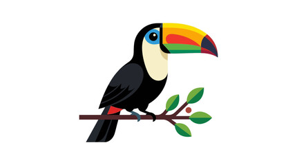 Obraz premium Toucan Bird Vector Illustration