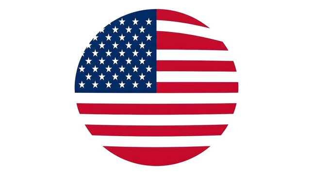 American flag shaped like an easter egg for patriotic holidays and celebrations