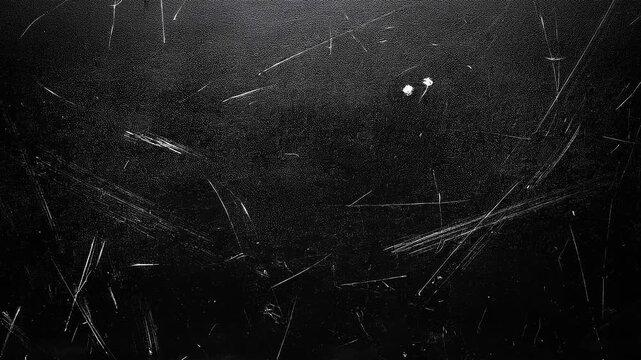 Animated grunge motion texture overlay, Abstract black grunge scratched surface with dark worn texture, grunge gritty dead led black retro vintage textured stop motion overlay loop animation