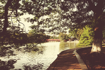 Fototapeta premium Peaceful place for relax in the weekend