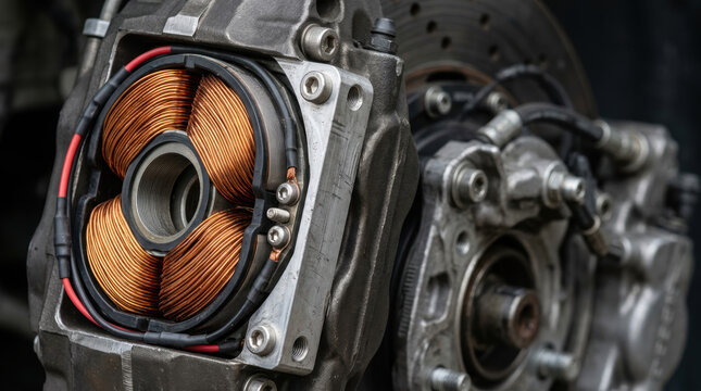 Electric motor copper coil drivetrain research supports sustainable energy innovation