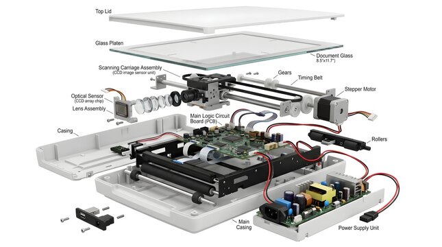 Document Scanner Electronic Parts and Hardware