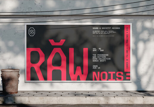 Street Billboard Mockup