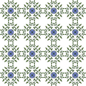 snowflakes flower floral pattern seamless background 