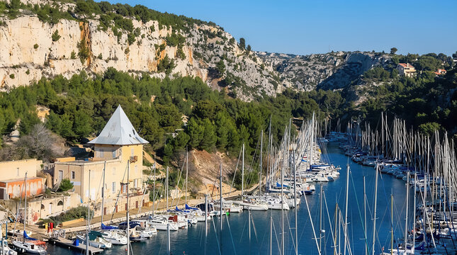 Calanque between Marseille and Cassis, Provence, France