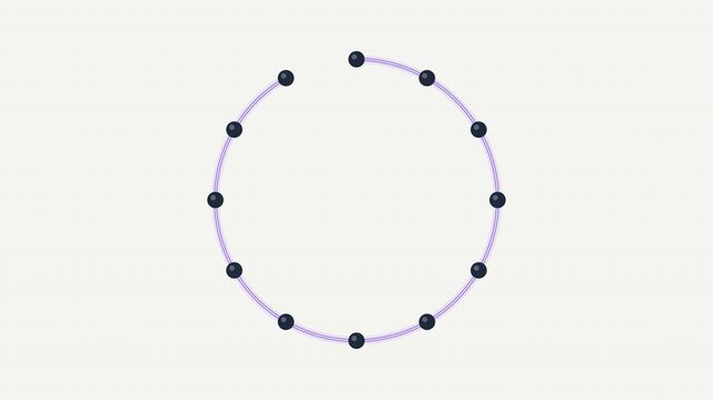 Abstract background with dark circular dots on light purple lines suitable for tech, science, or futuristic design projects needing a modern touch.