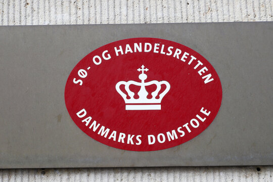 S&oslash;- og Handelsretten sign at the Maritime and Commercial High Court in Copenhagen, Denmark