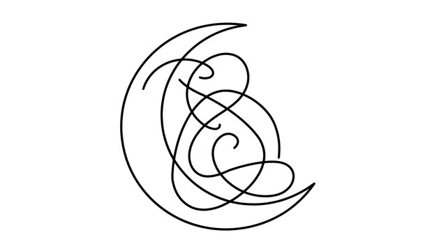 Elegant monogram design on white background.