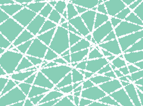 The geometric pattern with lines. Vector background. White and green texture. Graphic modern pattern. Simple lattice graphic design