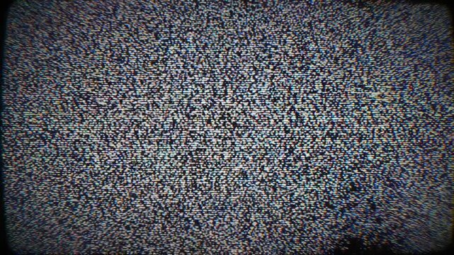 Looping texture dark grunge overlay low framerate stop motion concept. Abstract black and white vintage TV static noise with glitch and scratches texture